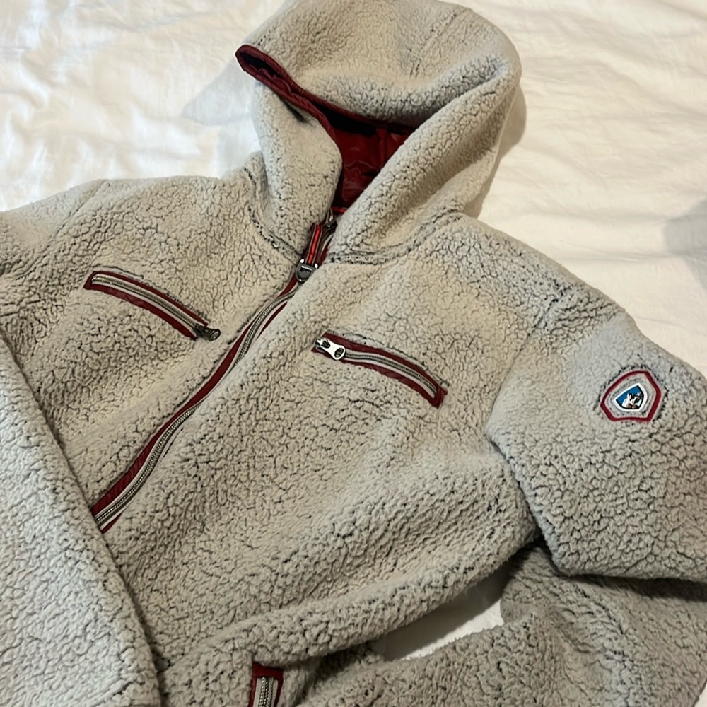 Women’s KUHL Zip-up  hooded Italian fleece size small